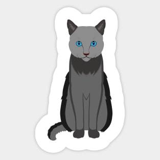 Gray cat Sticker